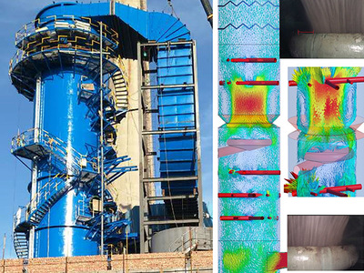 单塔双循环湿法烟气脱硫塔流场优化